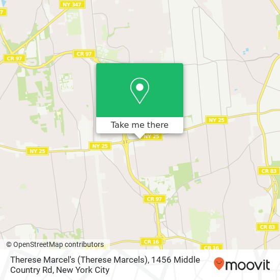 Therese Marcel's (Therese Marcels), 1456 Middle Country Rd map