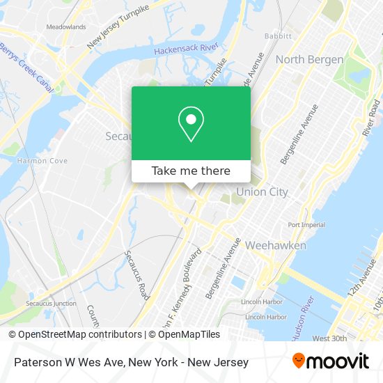Mapa de Paterson W Wes Ave