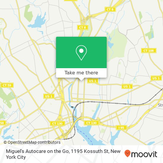 Mapa de Miguel's Autocare on the Go, 1195 Kossuth St