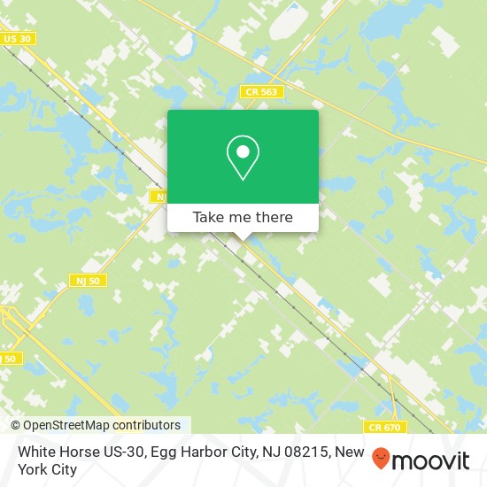 White Horse US-30, Egg Harbor City, NJ 08215 map