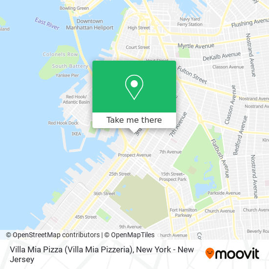 Mapa de Villa Mia Pizza (Villa Mia Pizzeria)