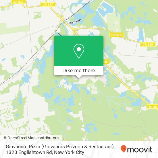 Giovanni's Pizza (Giovanni's Pizzeria & Restaurant), 1320 Englishtown Rd map