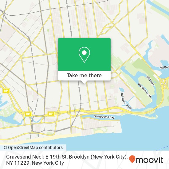 Gravesend Neck E 19th St, Brooklyn (New York City), NY 11229 map