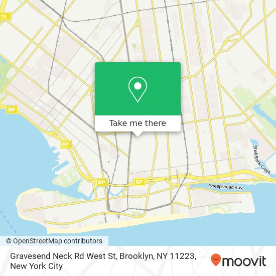 Gravesend Neck Rd West St, Brooklyn, NY 11223 map