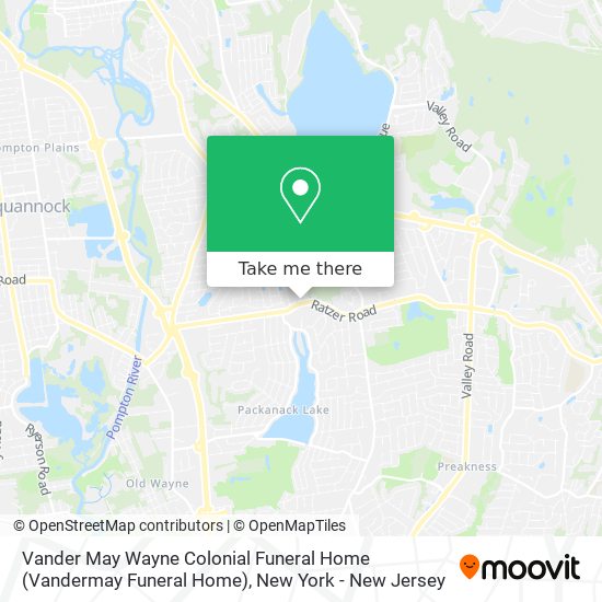 Vander May Wayne Colonial Funeral Home (Vandermay Funeral Home) map