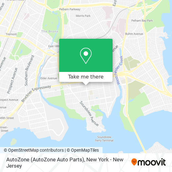 Mapa de AutoZone (AutoZone Auto Parts)