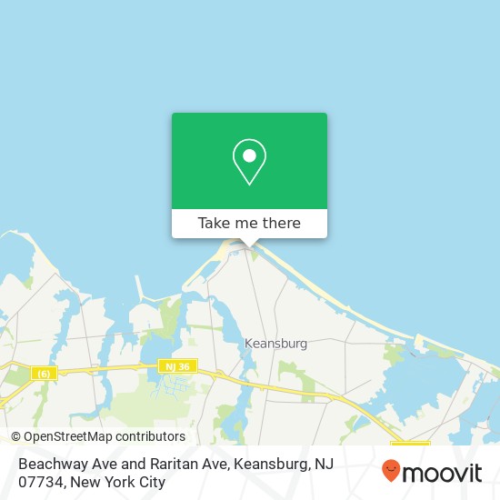 Beachway Ave and Raritan Ave, Keansburg, NJ 07734 map