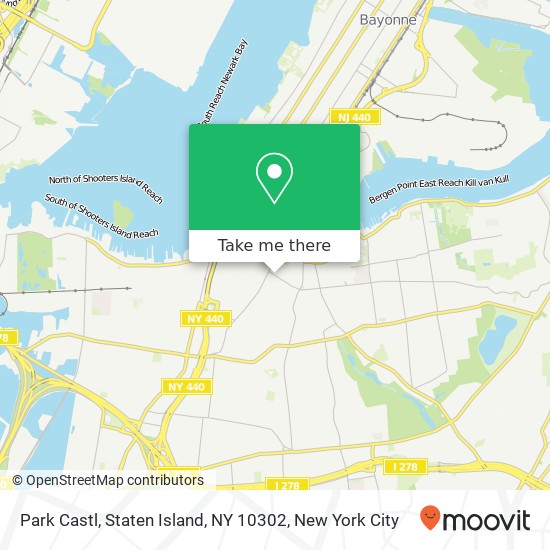 Mapa de Park Castl, Staten Island, NY 10302