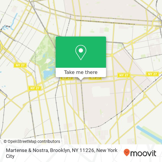 Mapa de Martense & Nostra, Brooklyn, NY 11226