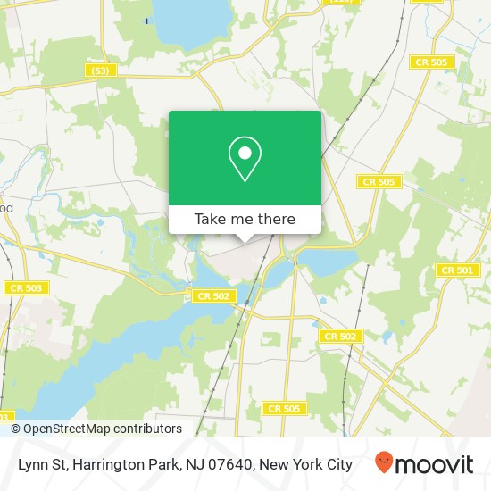 Mapa de Lynn St, Harrington Park, NJ 07640