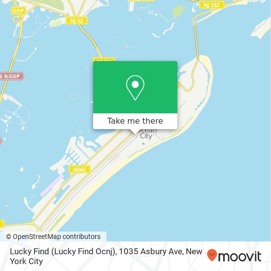 Mapa de Lucky Find (Lucky Find Ocnj), 1035 Asbury Ave