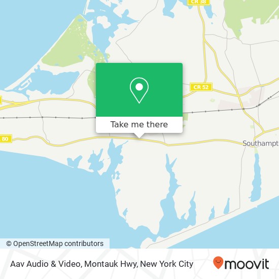 Aav Audio & Video, Montauk Hwy map