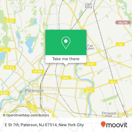 E St 7th, Paterson, NJ 07514 map