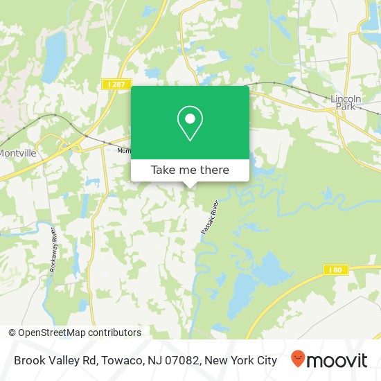 Brook Valley Rd, Towaco, NJ 07082 map