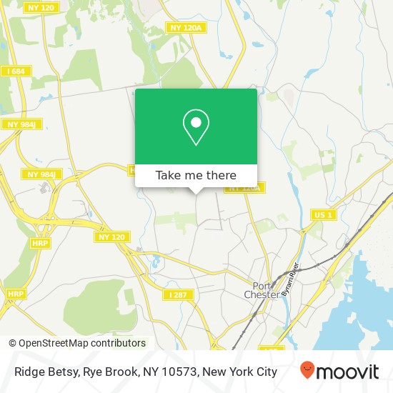 Mapa de Ridge Betsy, Rye Brook, NY 10573