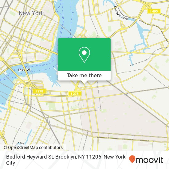 Bedford Heyward St, Brooklyn, NY 11206 map