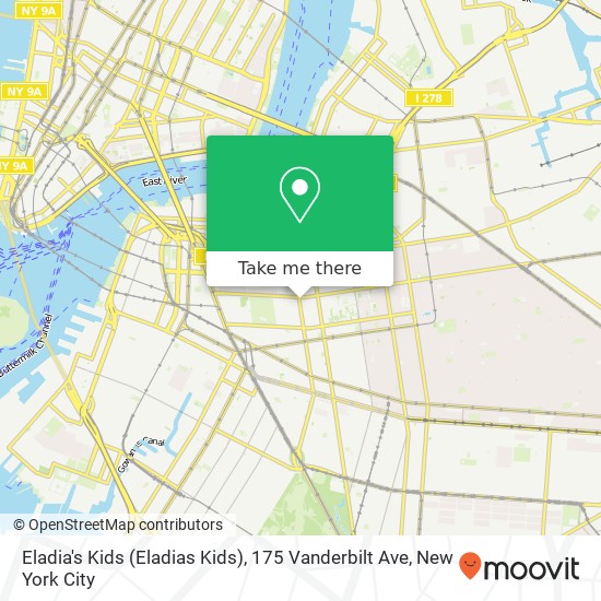 Mapa de Eladia's Kids (Eladias Kids), 175 Vanderbilt Ave