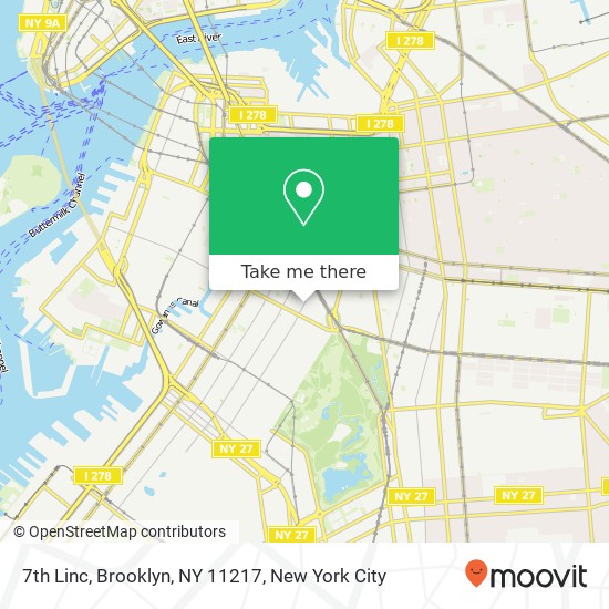 Mapa de 7th Linc, Brooklyn, NY 11217