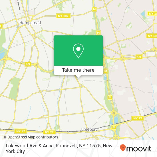 Lakewood Ave & Anna, Roosevelt, NY 11575 map