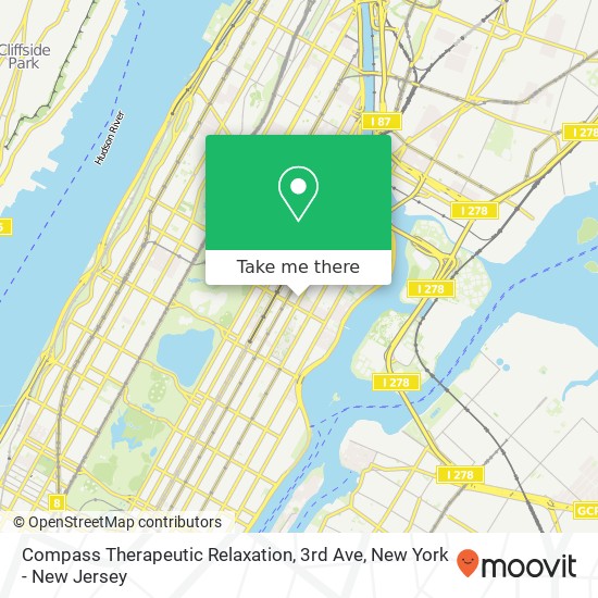 Mapa de Compass Therapeutic Relaxation, 3rd Ave