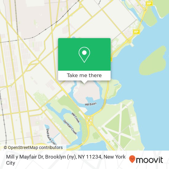 Mill y Mayfair Dr, Brooklyn (ny), NY 11234 map