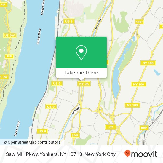 Saw Mill Pkwy, Yonkers, NY 10710 map