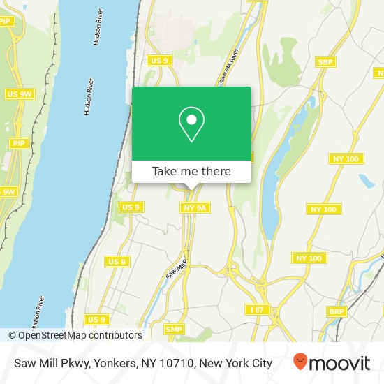 Mapa de Saw Mill Pkwy, Yonkers, NY 10710