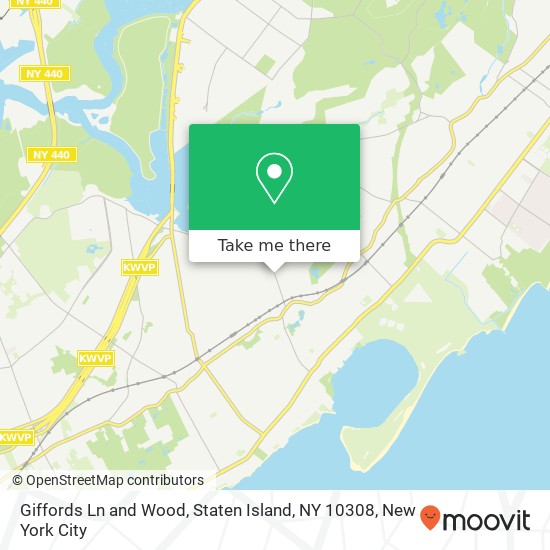 Mapa de Giffords Ln and Wood, Staten Island, NY 10308