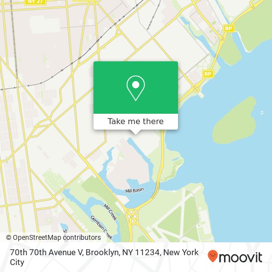 Mapa de 70th 70th Avenue V, Brooklyn, NY 11234