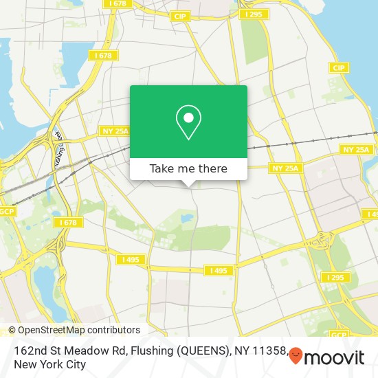 162nd St Meadow Rd, Flushing (QUEENS), NY 11358 map