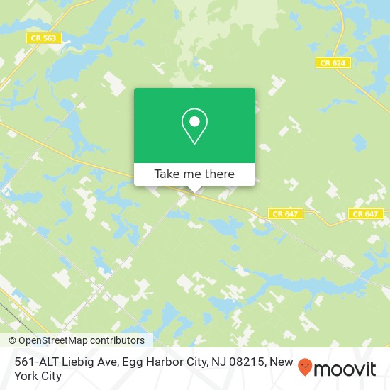 Mapa de 561-ALT Liebig Ave, Egg Harbor City, NJ 08215