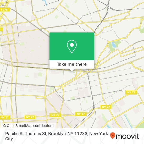 Pacific St Thomas St, Brooklyn, NY 11233 map