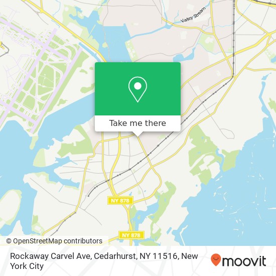 Mapa de Rockaway Carvel Ave, Cedarhurst, NY 11516