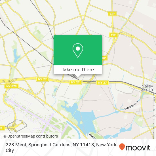 Mapa de 228 Ment, Springfield Gardens, NY 11413