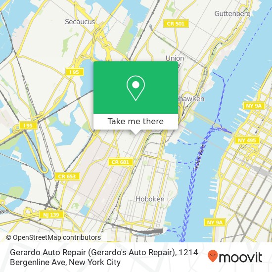 Gerardo Auto Repair (Gerardo's Auto Repair), 1214 Bergenline Ave map