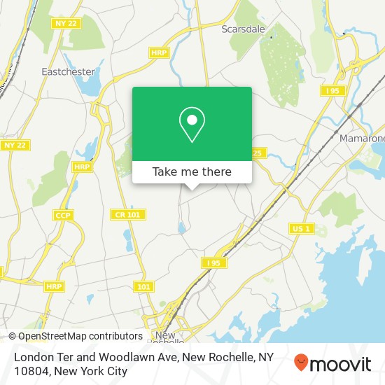 London Ter and Woodlawn Ave, New Rochelle, NY 10804 map