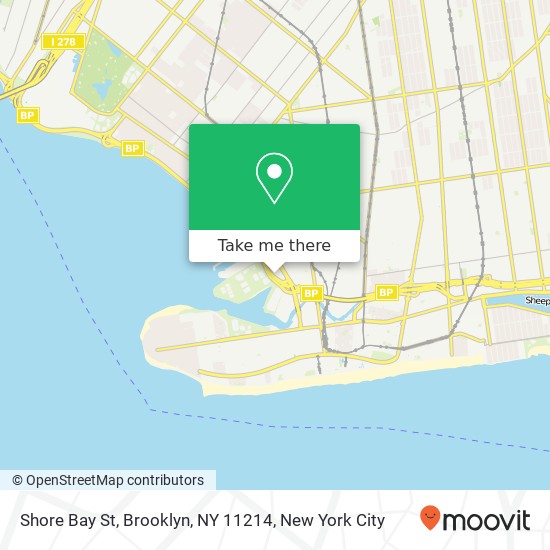 Shore Bay St, Brooklyn, NY 11214 map