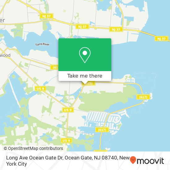 Long Ave Ocean Gate Dr, Ocean Gate, NJ 08740 map