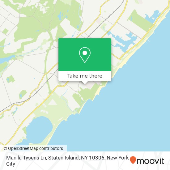 Manila Tysens Ln, Staten Island, NY 10306 map