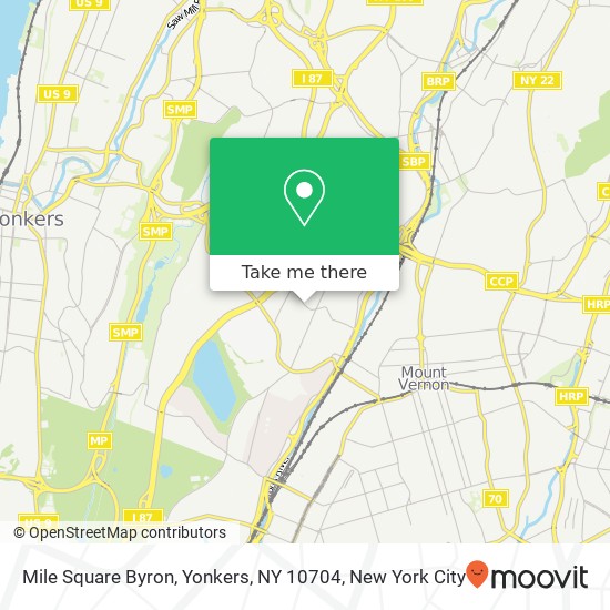 Mile Square Byron, Yonkers, NY 10704 map