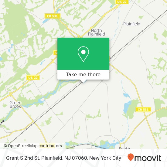 Grant S 2nd St, Plainfield, NJ 07060 map