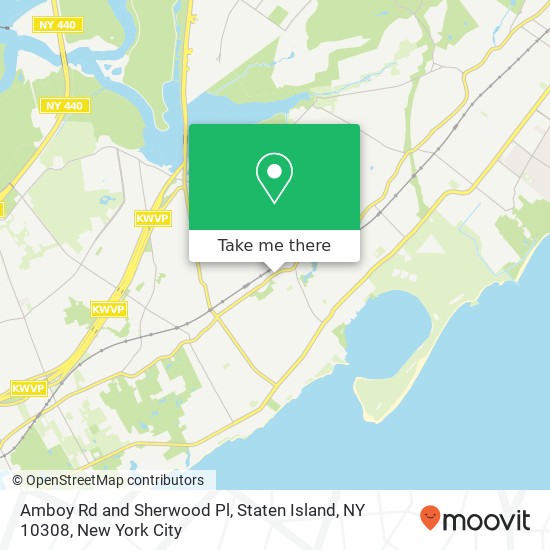 Amboy Rd and Sherwood Pl, Staten Island, NY 10308 map