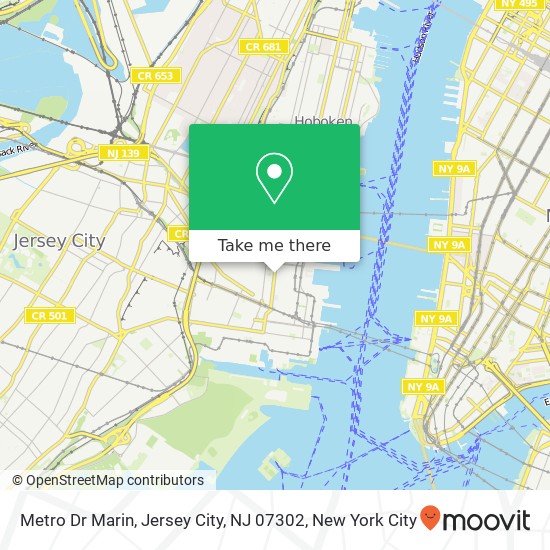 Metro Dr Marin, Jersey City, NJ 07302 map
