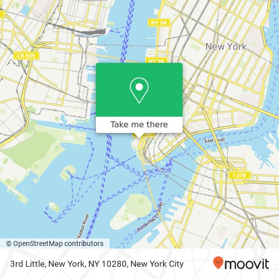 Mapa de 3rd Little, New York, NY 10280