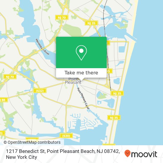 1217 Benedict St, Point Pleasant Beach, NJ 08742 map