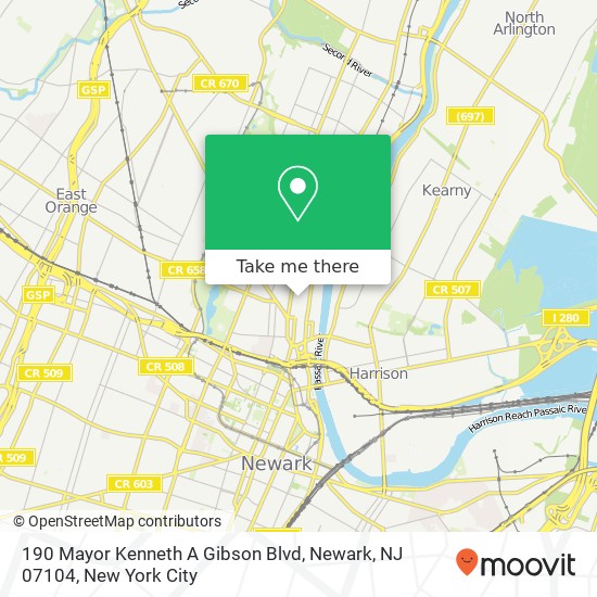 190 Mayor Kenneth A Gibson Blvd, Newark, NJ 07104 map