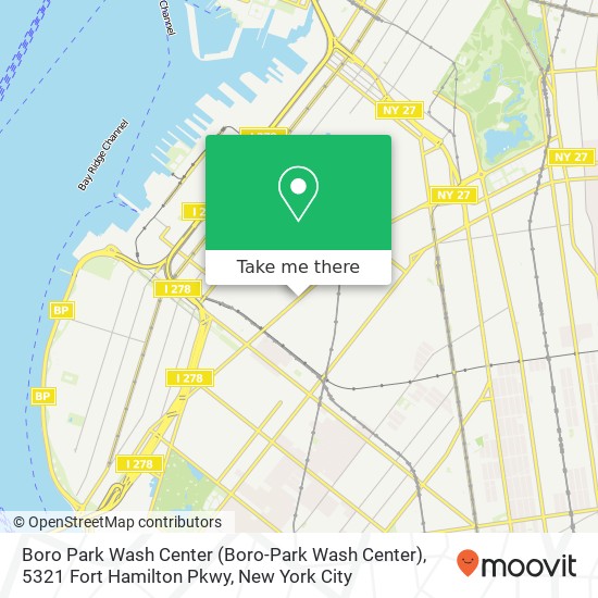Boro Park Wash Center (Boro-Park Wash Center), 5321 Fort Hamilton Pkwy map