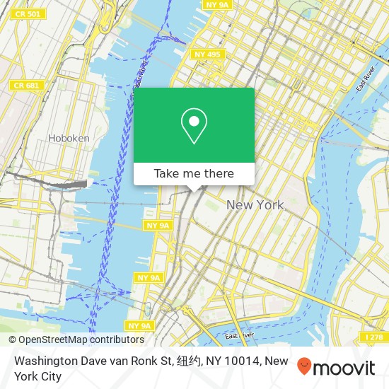 Washington Dave van Ronk St, 纽约, NY 10014 map