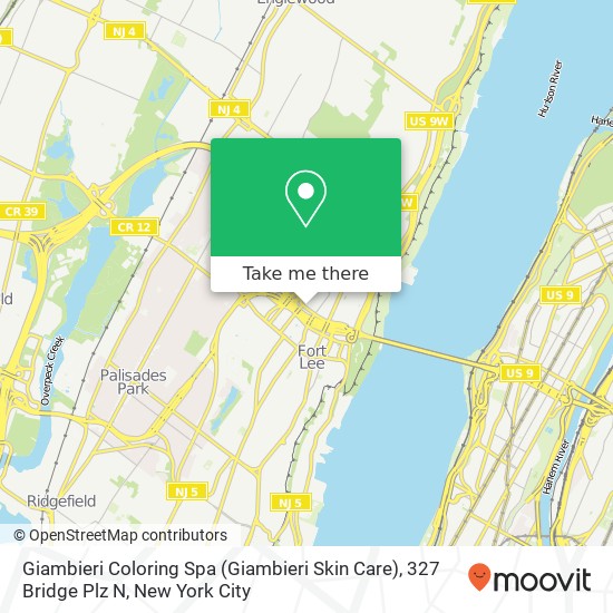 Mapa de Giambieri Coloring Spa (Giambieri Skin Care), 327 Bridge Plz N