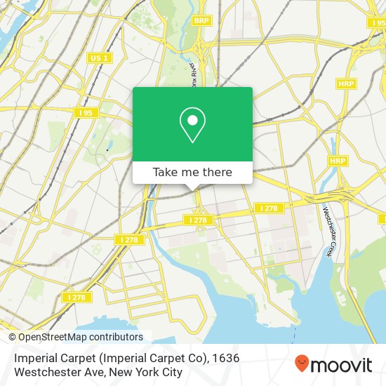 Imperial Carpet (Imperial Carpet Co), 1636 Westchester Ave map